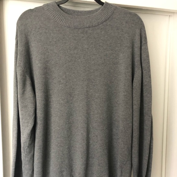 Vintage-LaVané Plain all Gray Crewneck Sweater L - Picture 1 of 8